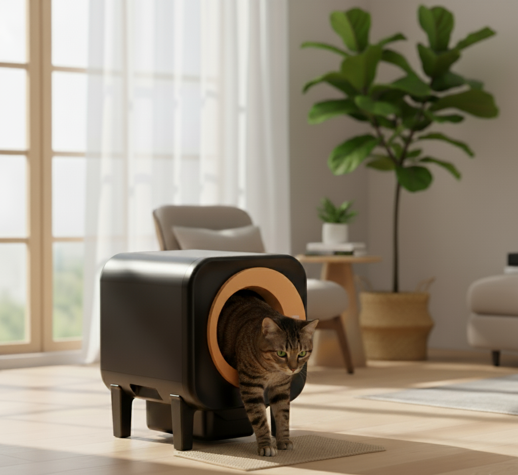 Solis™ – Litière automatique design & autonettoyante