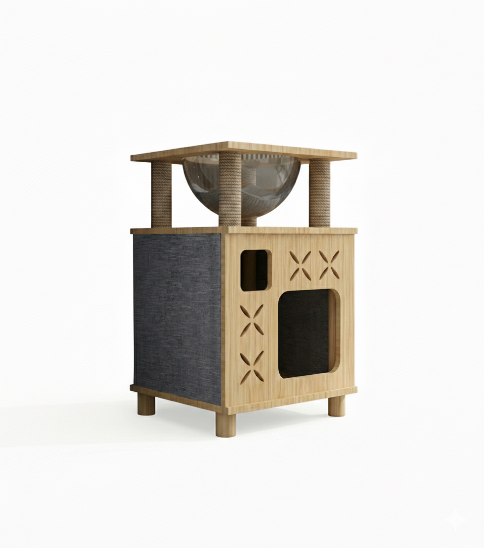 NaturaLine™ – Arbres & Condos en bois pour chats