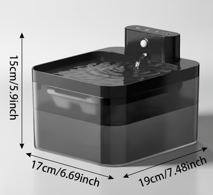 AquaSense™ – Fontaine à eau sans fil pour chats & petits chiens