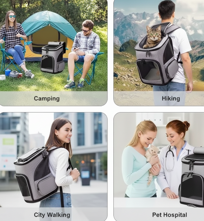 PurrPack™ – Sac à dos extensible et ventilé pour chats