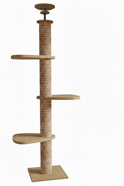 Arbre à chats XXL fixation sol-plafond "Tour d’Ambre"