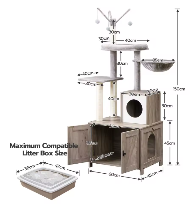 Ascendia™ – Arbre à chat de luxe multi-niveaux