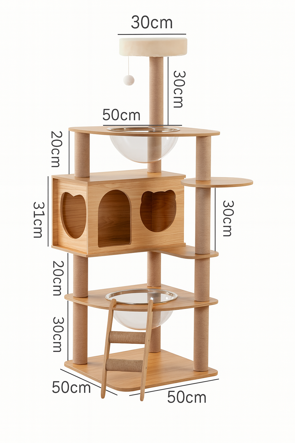 Tour d’escalade “Cosy Loft” – Arbre à chat design pour appartement moderne