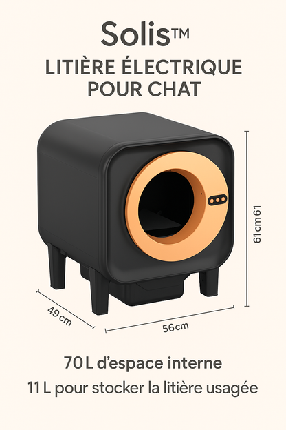 Solis™ – Litière automatique design & autonettoyante