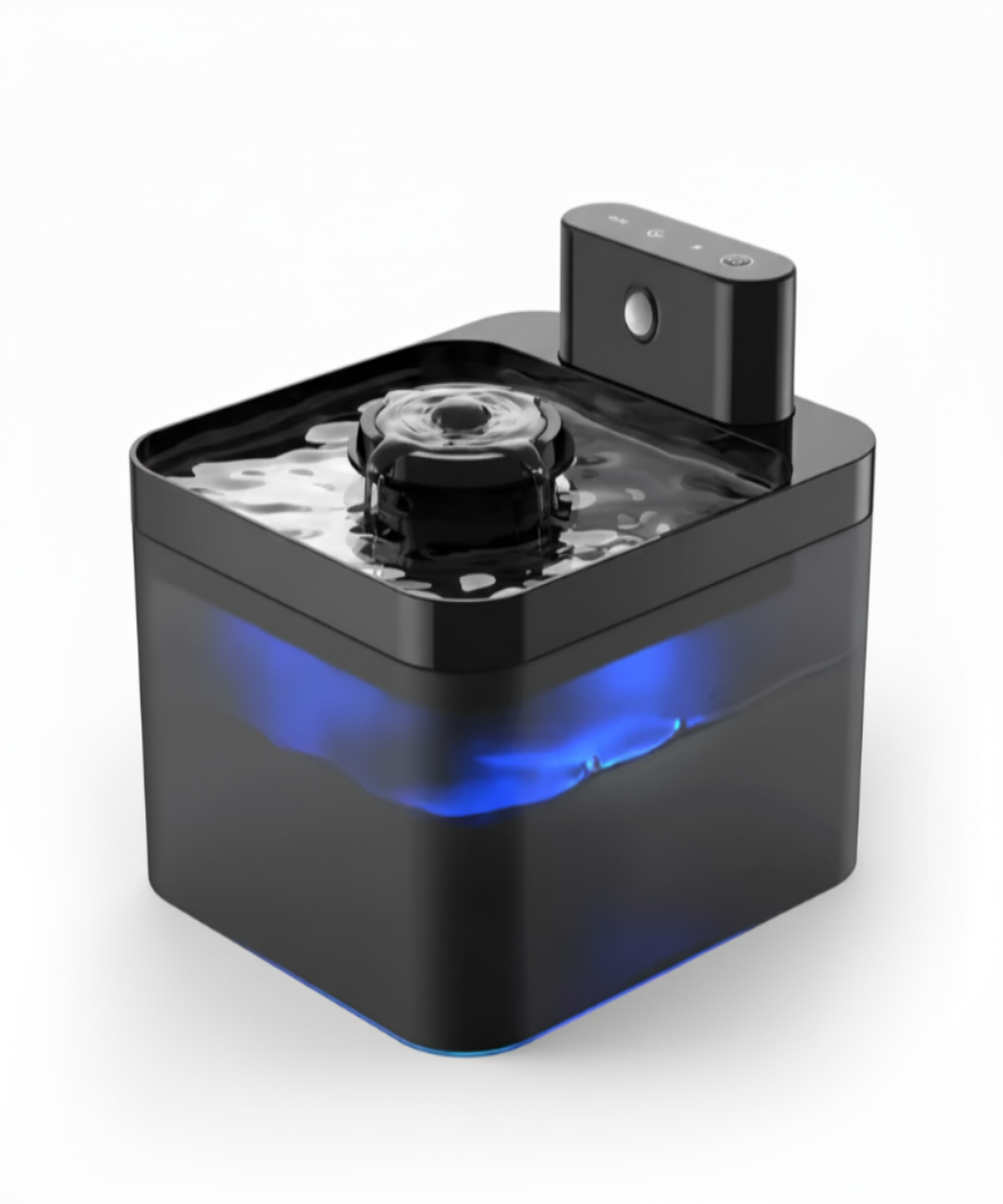 AquaSense™ – Fontaine à eau sans fil pour chats & petits chiens