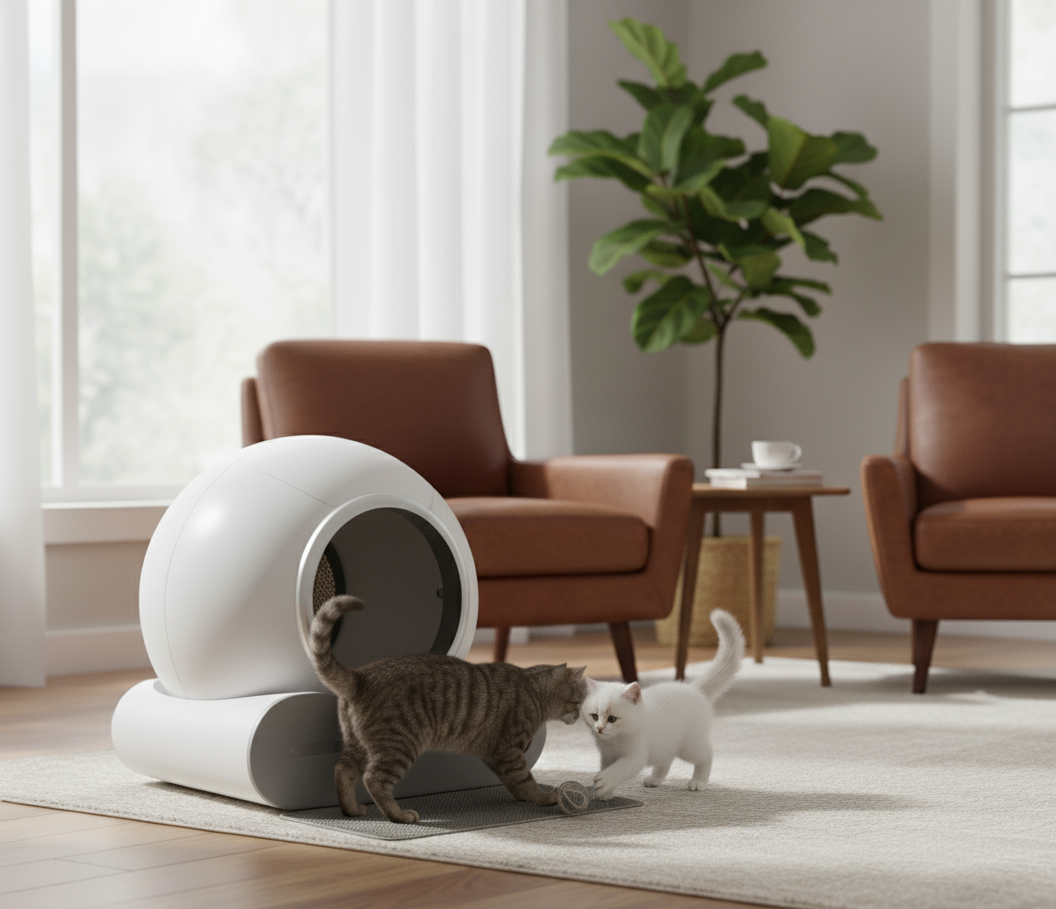 PureLoo™ – Litière automatique connectée et autonettoyante