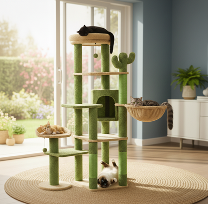 Cactus Titan™ – Arbre à chat géant design en forme de cactus