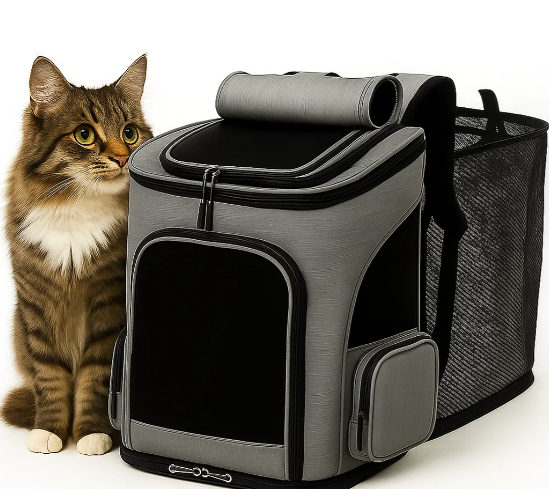 PurrPack™ – Sac à dos extensible et ventilé pour chats