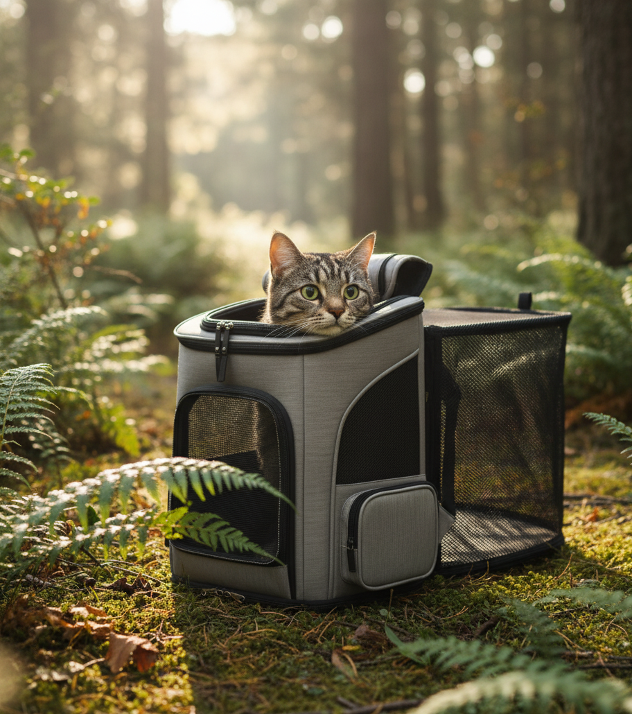 PurrPack™ – Sac à dos extensible et ventilé pour chats