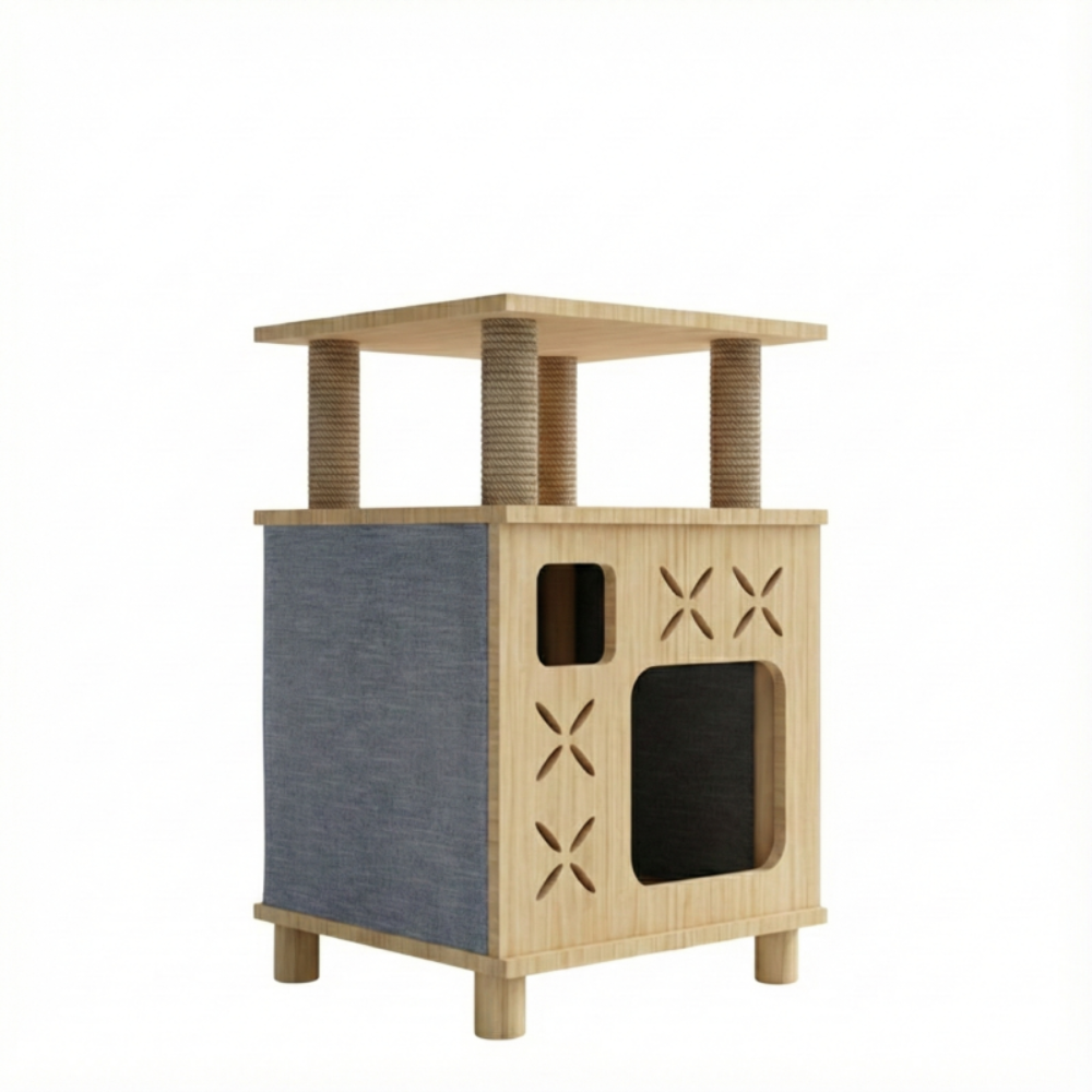 NaturaLine™ – Arbres & Condos en bois pour chats