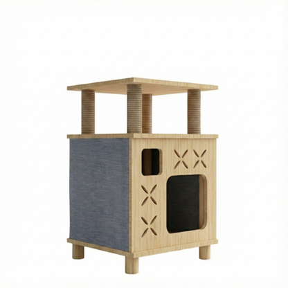 NaturaLine™ – Arbres & Condos en bois pour chats