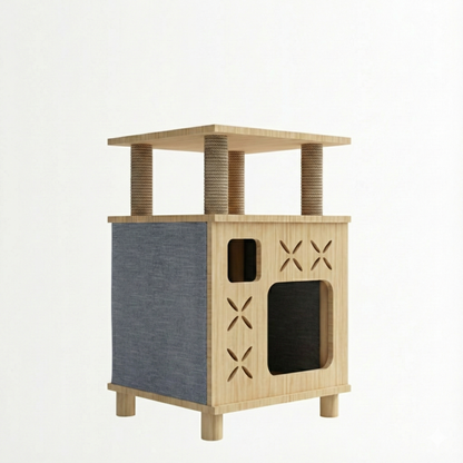 NaturaLine™ – Arbres & Condos en bois pour chats