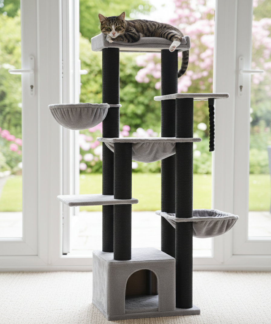 Tour Royale XXL™ – Arbre à chat robuste et majestueux pour grands félins