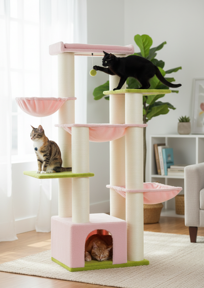 Tour Royale XXL™ – Arbre à chat robuste et majestueux pour grands félins