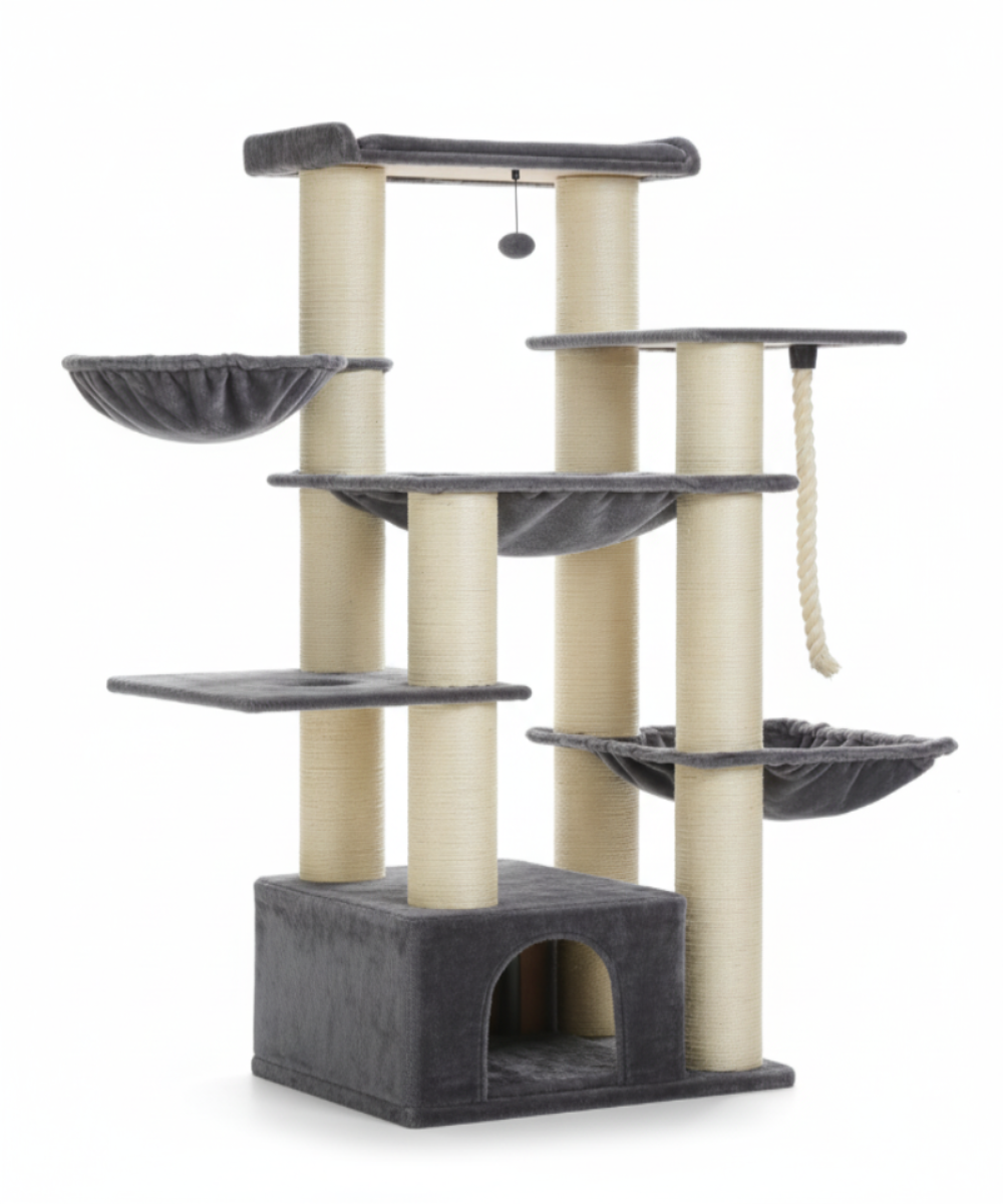 Tour Royale XXL™ – Arbre à chat robuste et majestueux pour grands félins